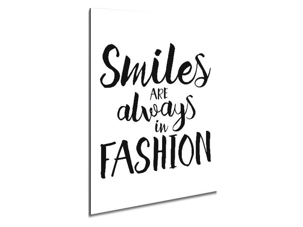 Smiles Are Always In Fashion 1 Metal Print
