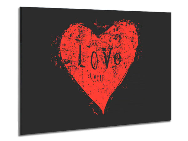Love You 2 Metal Print