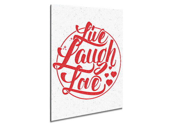 Live Laugh Love 1 Metal Print
