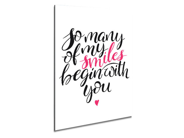 So Many Of My Smiles Metal Print