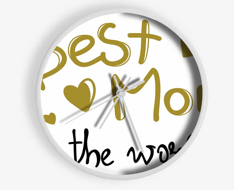 Best Mom In The World Clock - Wallart-Direct UK