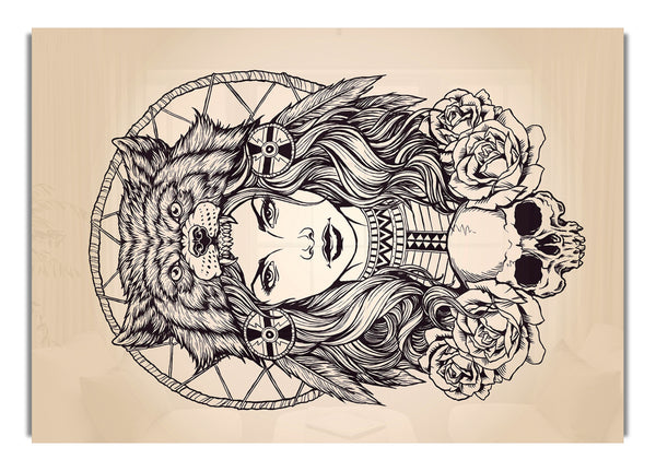 Indian Bear Woman