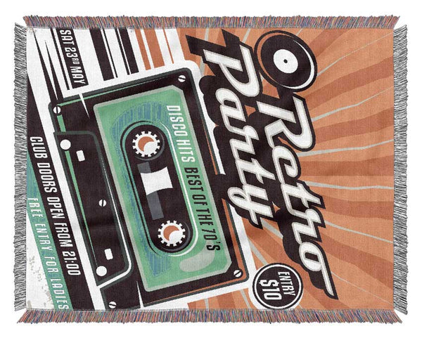 Disco Hits Best Of The 70's Woven Blanket