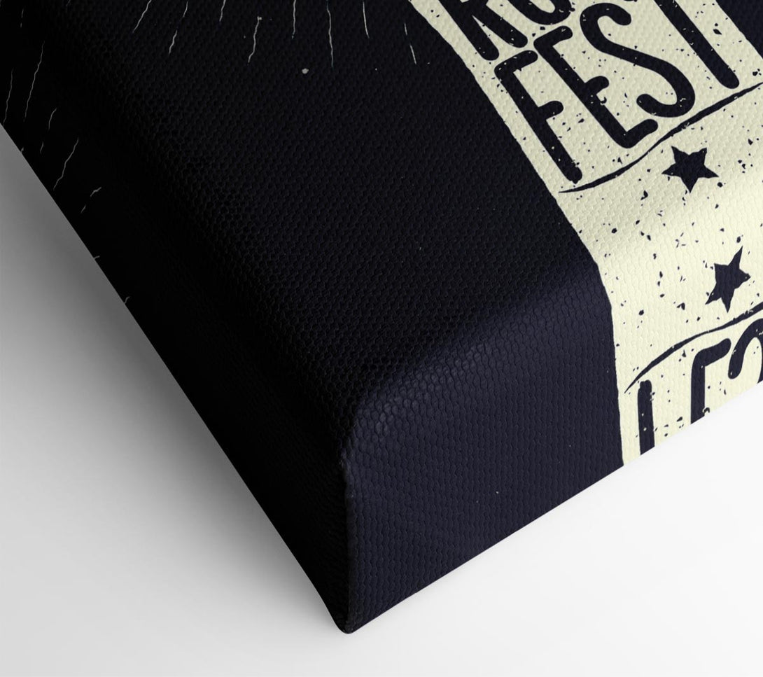 A Canvas Print of Rock Fest Canvas Wall Art