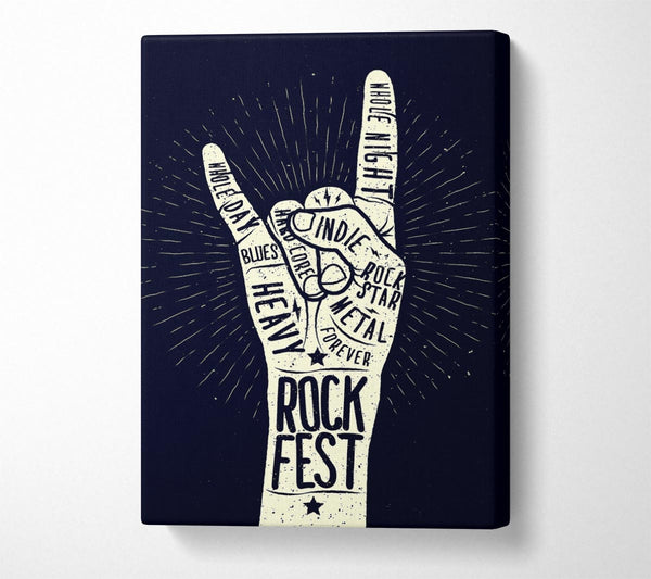  A Canvas Print of Rock Fest Canvas Wall Art
