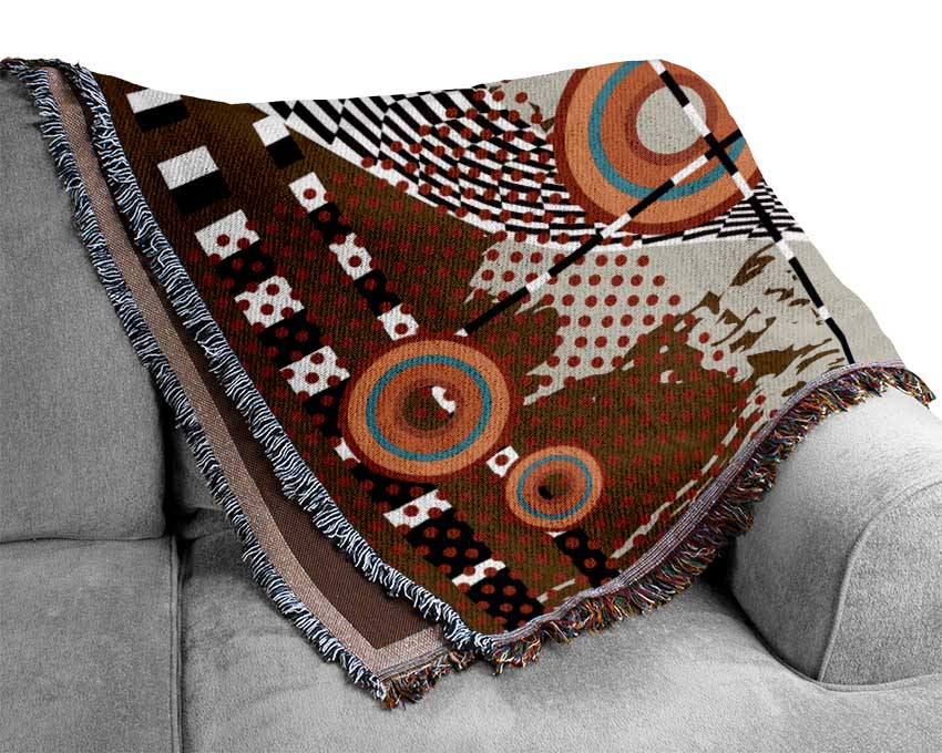 Old Record Player Woven Blanket