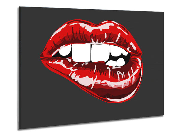 Roter Lippenbiss