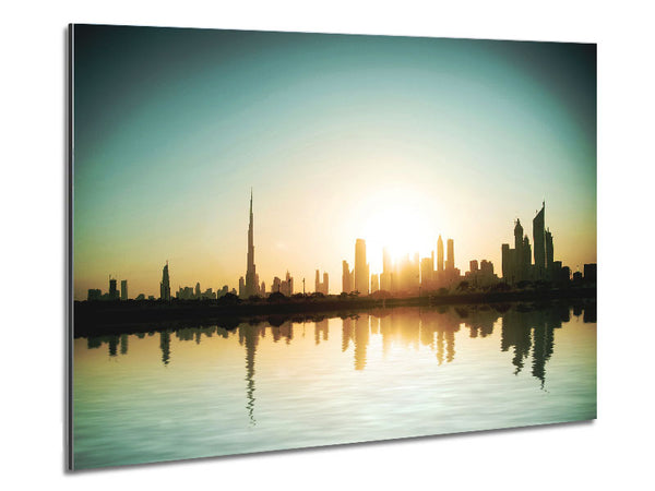 City Reflections Metal Print