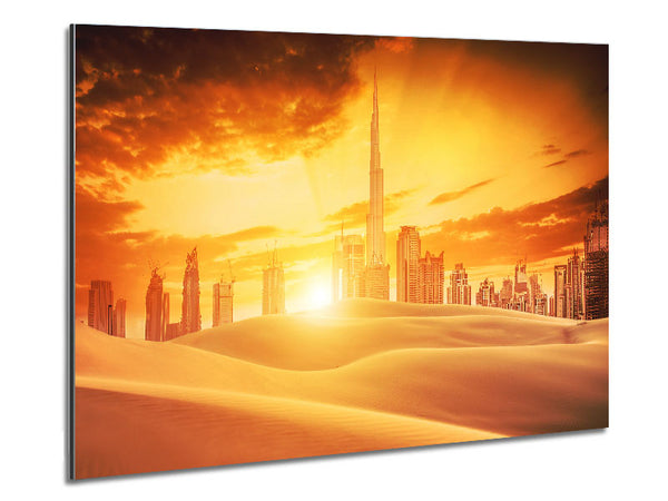 Stunning Burj Khalifa Tallest Building In The World Metal Print