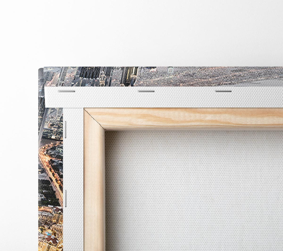  A Canvas Print of Golden City Roads Canvas Print