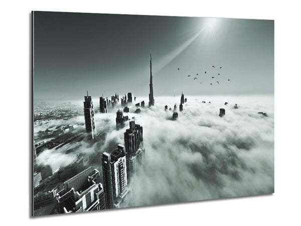 City In The Heavens Metal Print
