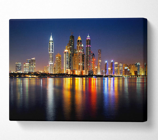  A Canvas Print of Colourful Reflections Canvas Wall Art