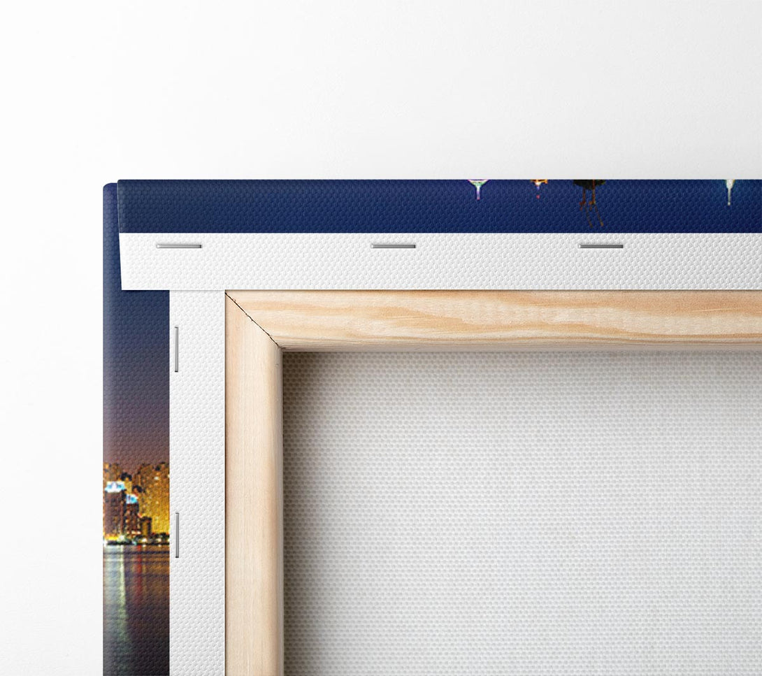  A Canvas Print of Colourful Reflections Canvas Wall Art