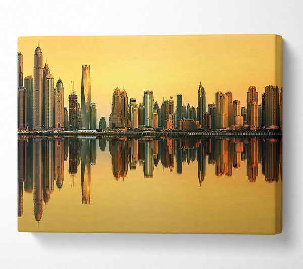  A Canvas Print of Golden Reflections Canvas Wall Art