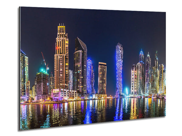 Cayan Tower Blues Metal Print