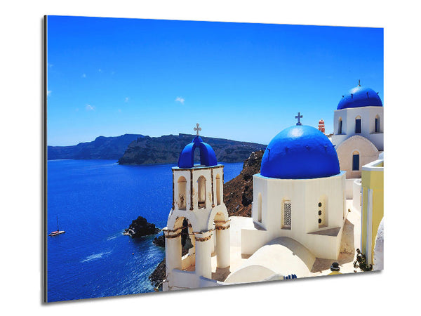 Santorini Wonder Metal Print