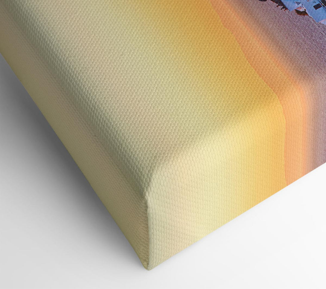  A Canvas Print of Sunset In Santorini Canvas Print