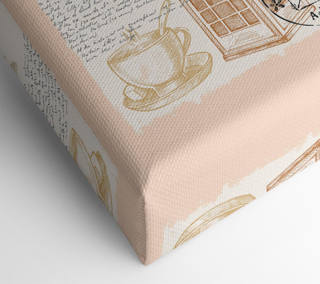  A Canvas Print of Passport Stamps Canvas Print