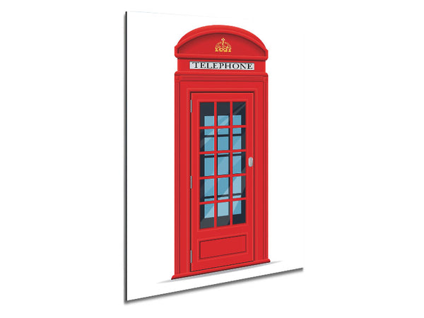 Red Phone Box Metal Print