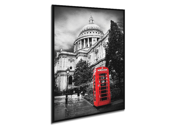 St Pauls Red Phone Box Metal Print