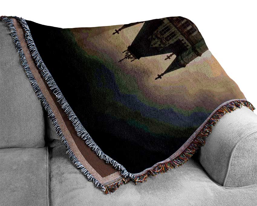 Stunning Tower Bridge Sunset Woven Blanket