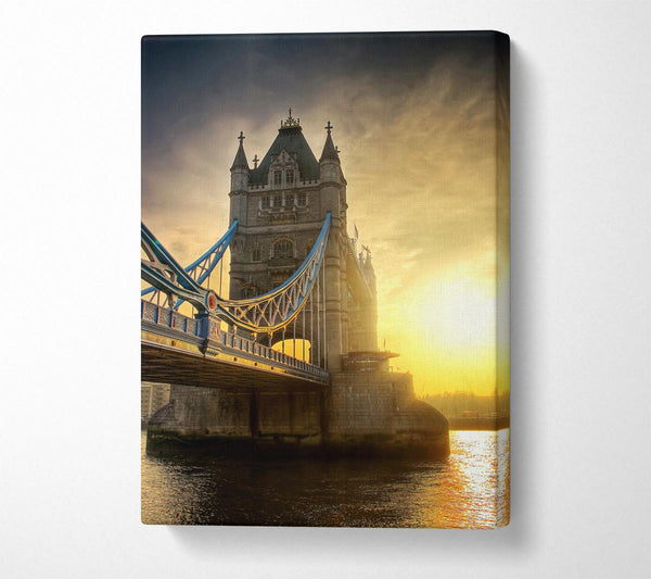  A Canvas Print of Stunning Tower Bridge Sunset Canvas Print