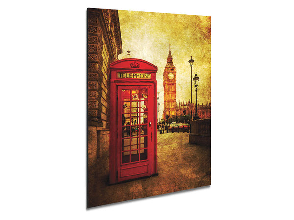 Big Ben Golden Glow Metal Print