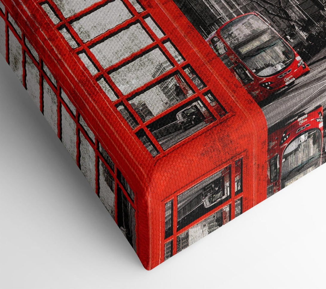  A Canvas Print of Retro Big Ben Canvas Wall Art
