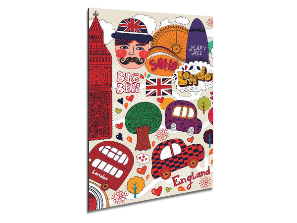 Magical Tour Around The Metal Print