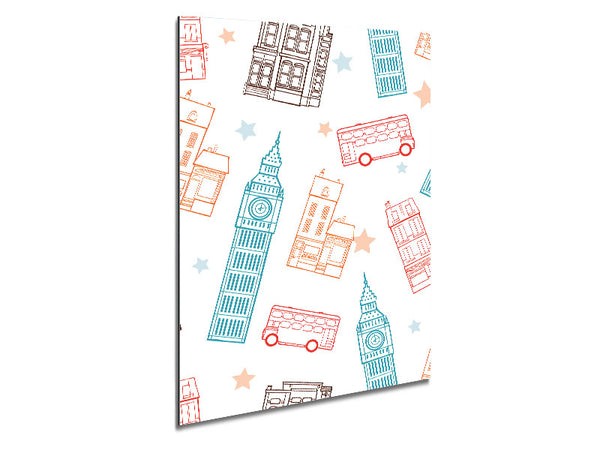 City Stars Metal Print