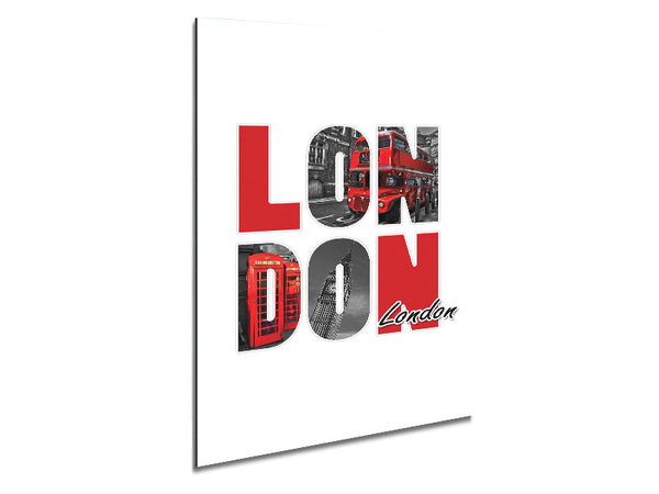 Icons Through The London Metal Print