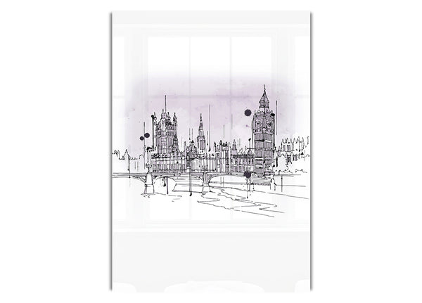 Purple Houses Of Parliament