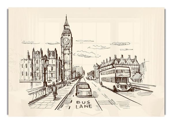 London Street Outline 1