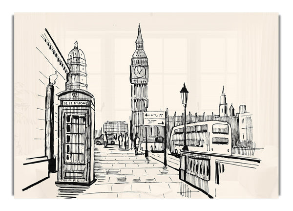 London Street Outline 2
