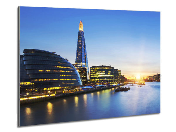 The Shard Over The Metal Print