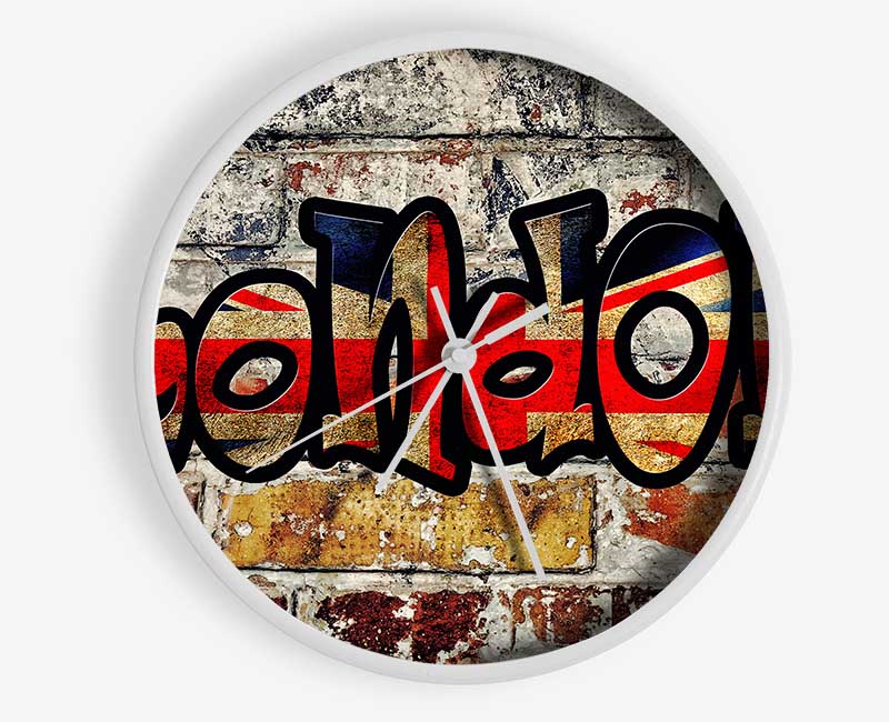 London Flag Clock - Wallart-Direct UK