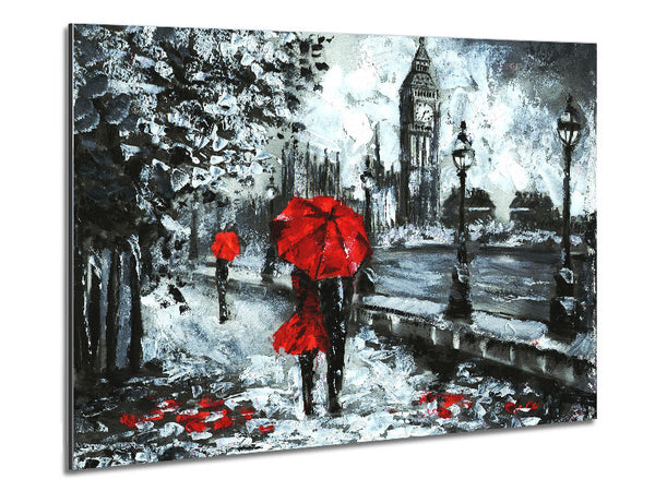 Lovers In The City Metal Print