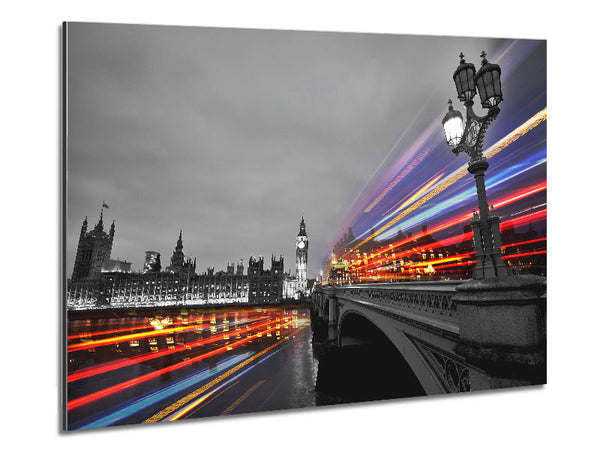Tower Bridge Speed Of Light 3 Metal Print