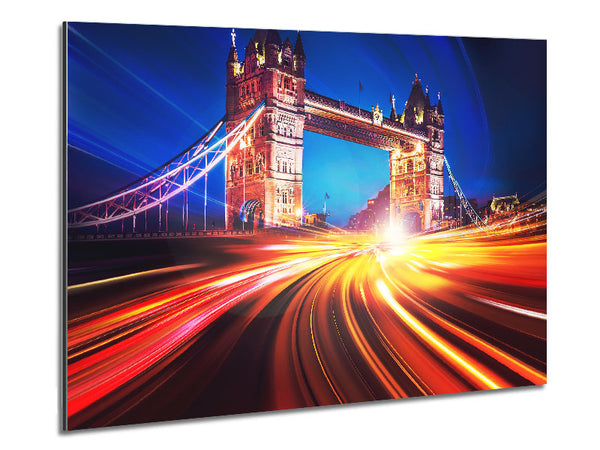 Tower Bridge Speed Of Light 2 Metal Print