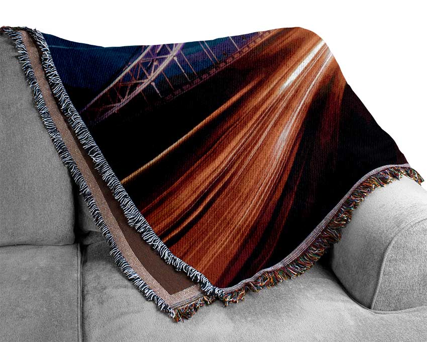 Tower Bridge Speed Of Light 2 Woven Blanket