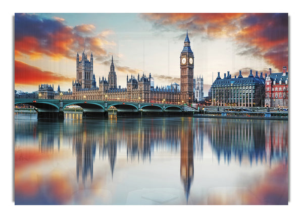Stunning Reflections Of The Houses Of Parliament