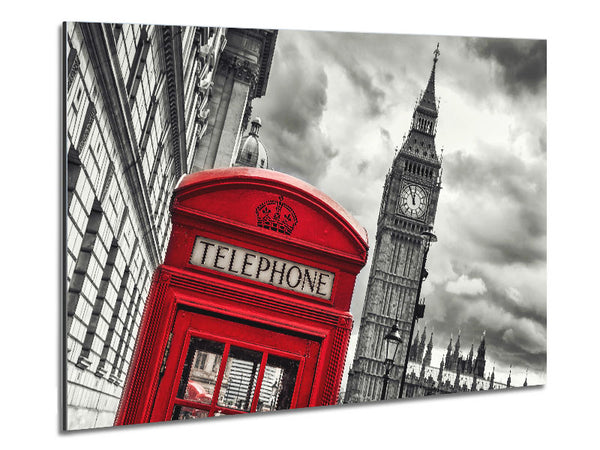 Skies Over Big Ben Metal Print