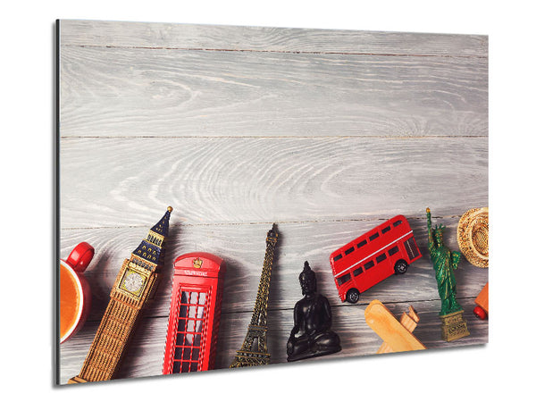 Iconic Cities Of The Metal Print