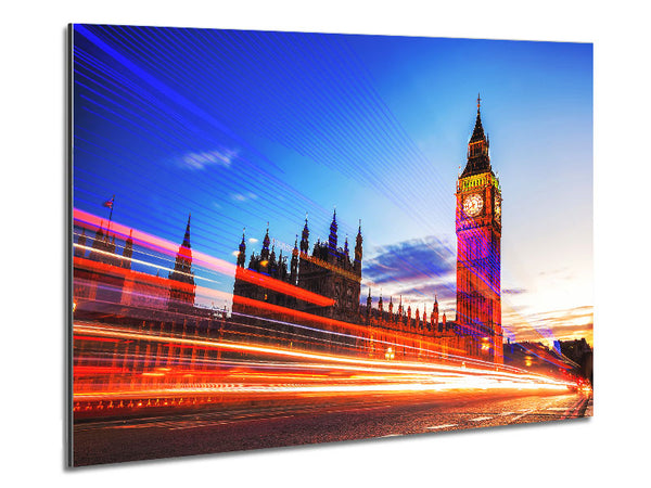 Big Ben Speed Of Light 2 Metal Print