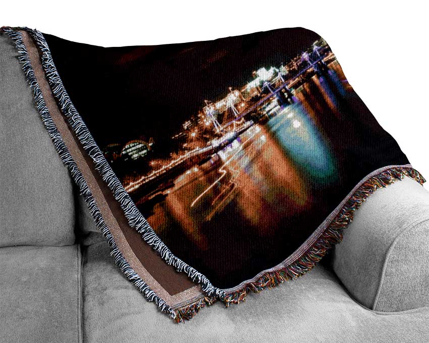 The London Eye Night Woven Blanket