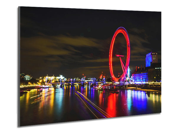 The London Eye Night Metal Print