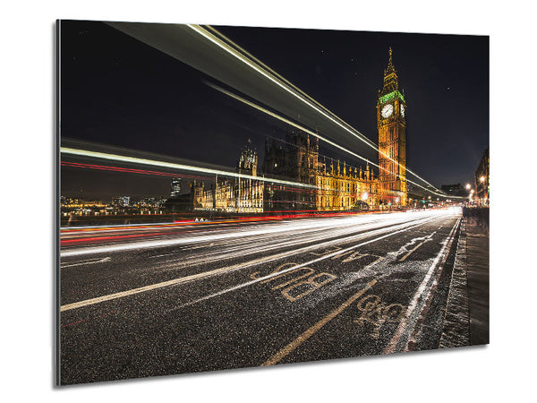 Big Ben Speed Of Li Metal Print