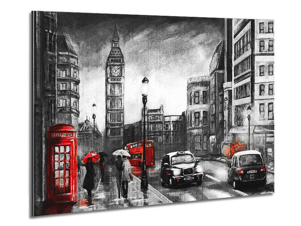 Iconic London Streets Metal Print