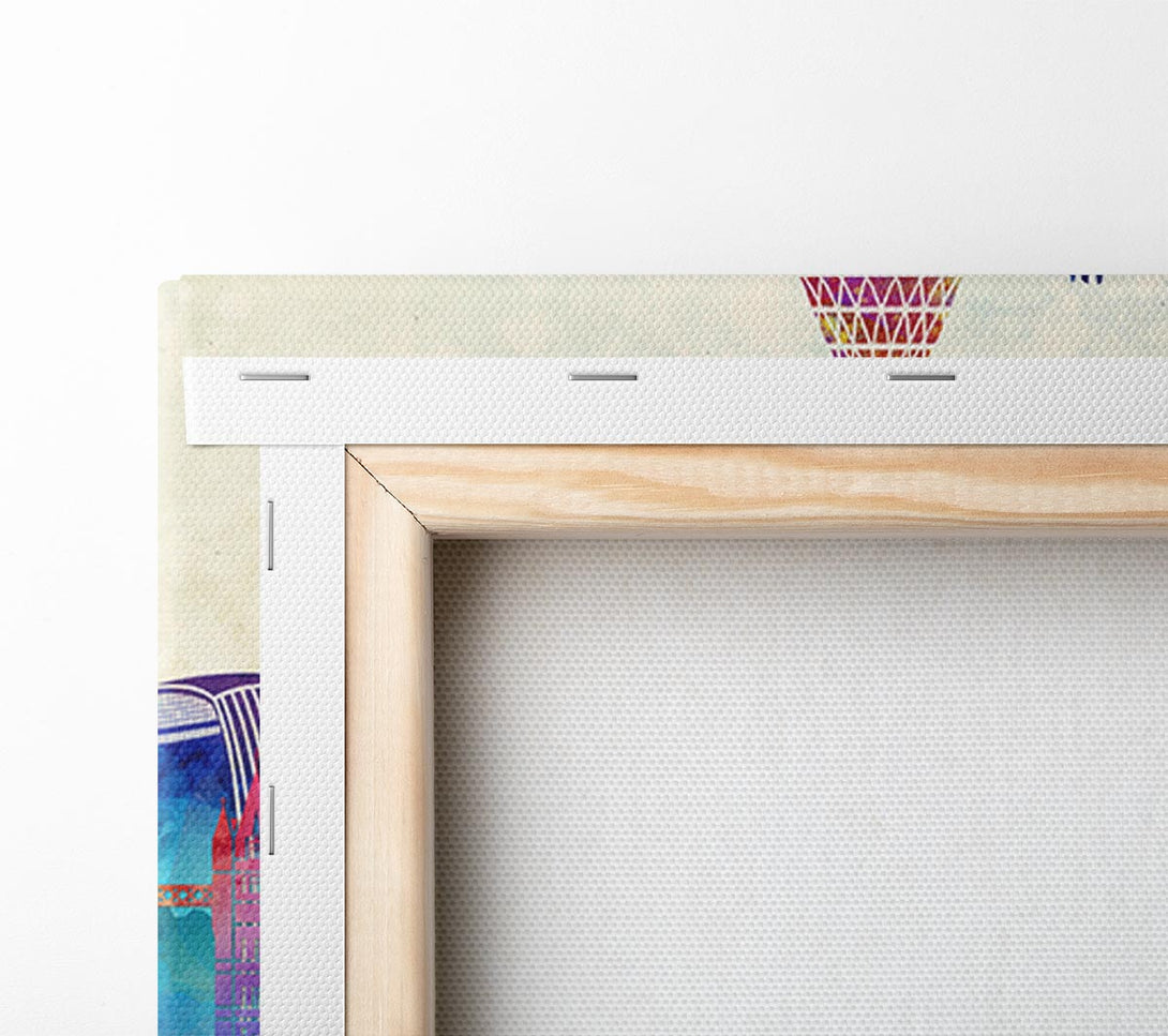  A Canvas Print of Rainbow City 2 Canvas Art