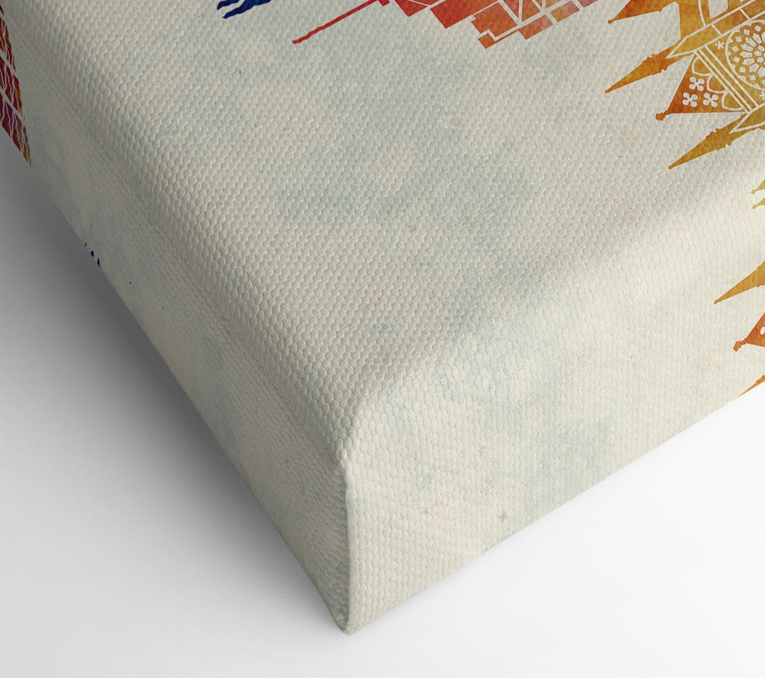  A Canvas Print of Rainbow City 2 Canvas Art